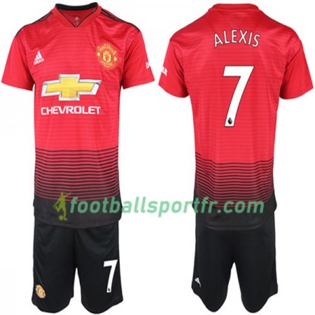 Tenue Manchester United Alexis Sanchez 7 Enfant Domicile 2018-2019 Maillot de Foot